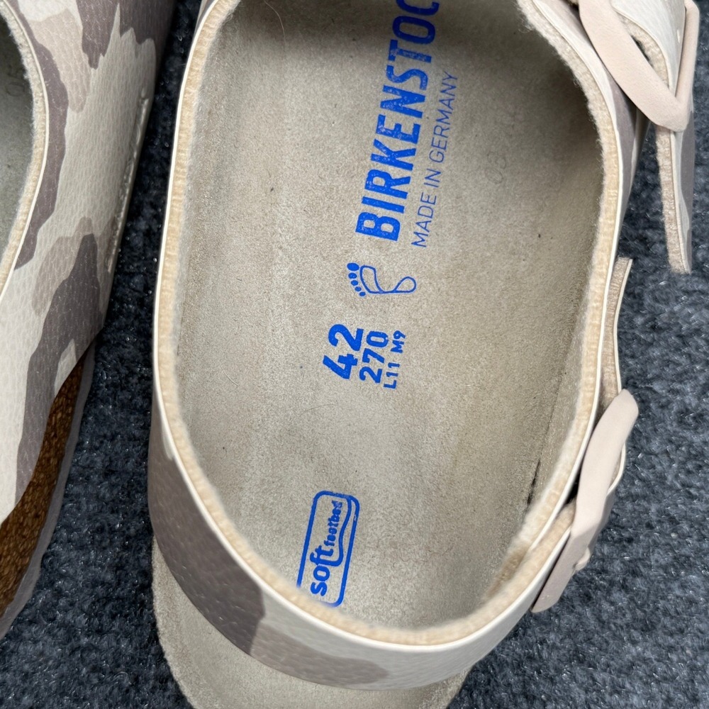 Birkenstock Milano Sandals Mens 9 Desert Soil Grey Taupe Camouflage Soft Footbed - Picture 11 of 11
